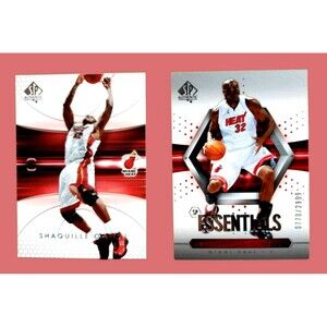2004-05 SP AUTHENTIC SHAQUILLE O'NEAL Basketball Card 45 & ESSENTIAL #111 LOT X2